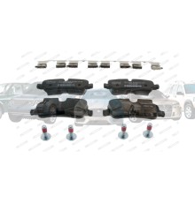 Комплект тормозных колодок задних Discovery Range Rover LR015519 LR139969 Ferodo