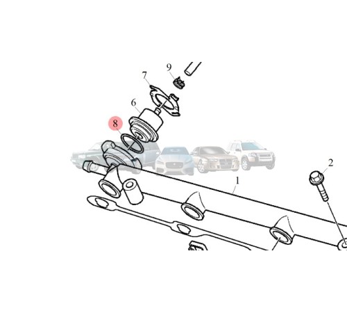 Кольцо уплотнительное регулятора давления топлива K-Series MYX100130L