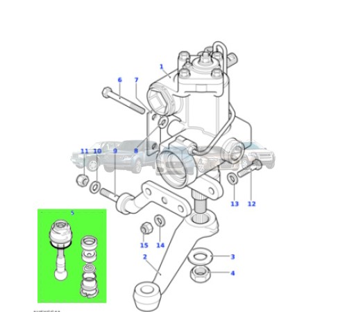 Палец разборный сошки рулевой Discovery Defender RBG000010