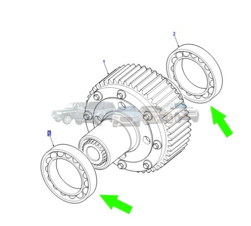 Подшипник дифференциала РКПП Range Rover P38 RTC6015