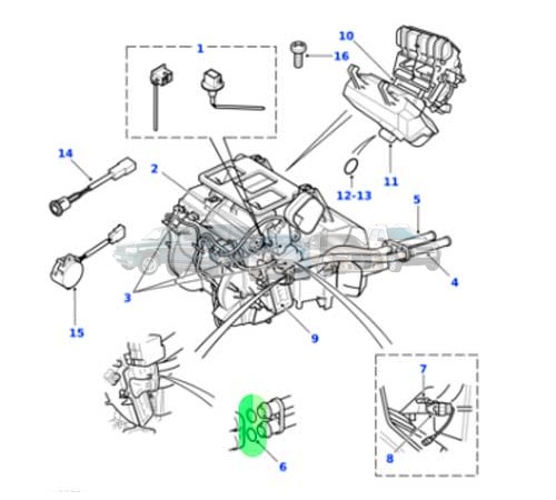 Кольцо уплотнительное радиатора отопителя Range Rover P38 STC3262 Land Rover